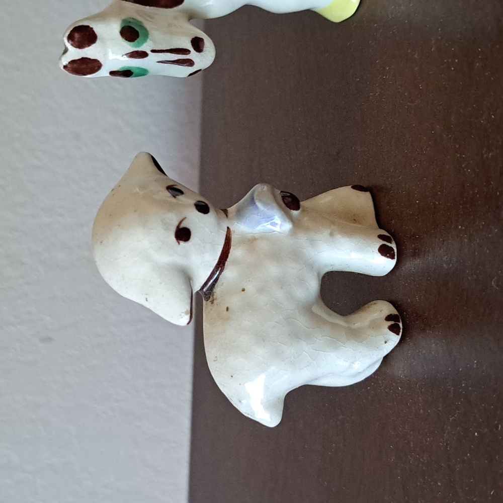 5 Vtg Ceramic Figurines. RIO HONDO Cow, 2 Brown Horse,  Lamb &  Pink Elephant - Picture 4 of 12
